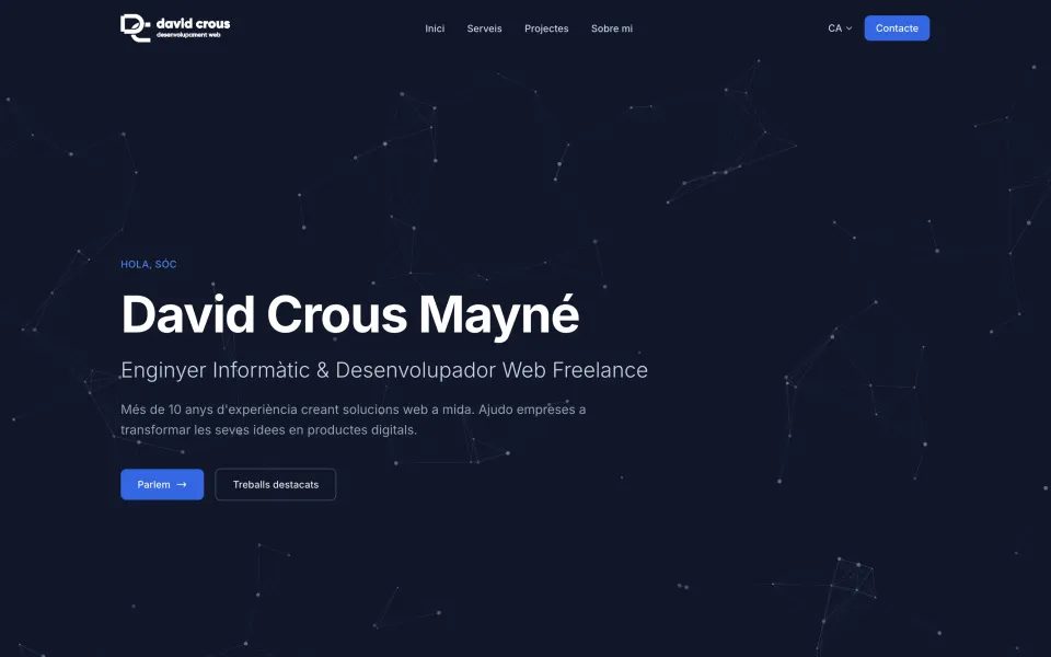 Captura de la web de David Crous
