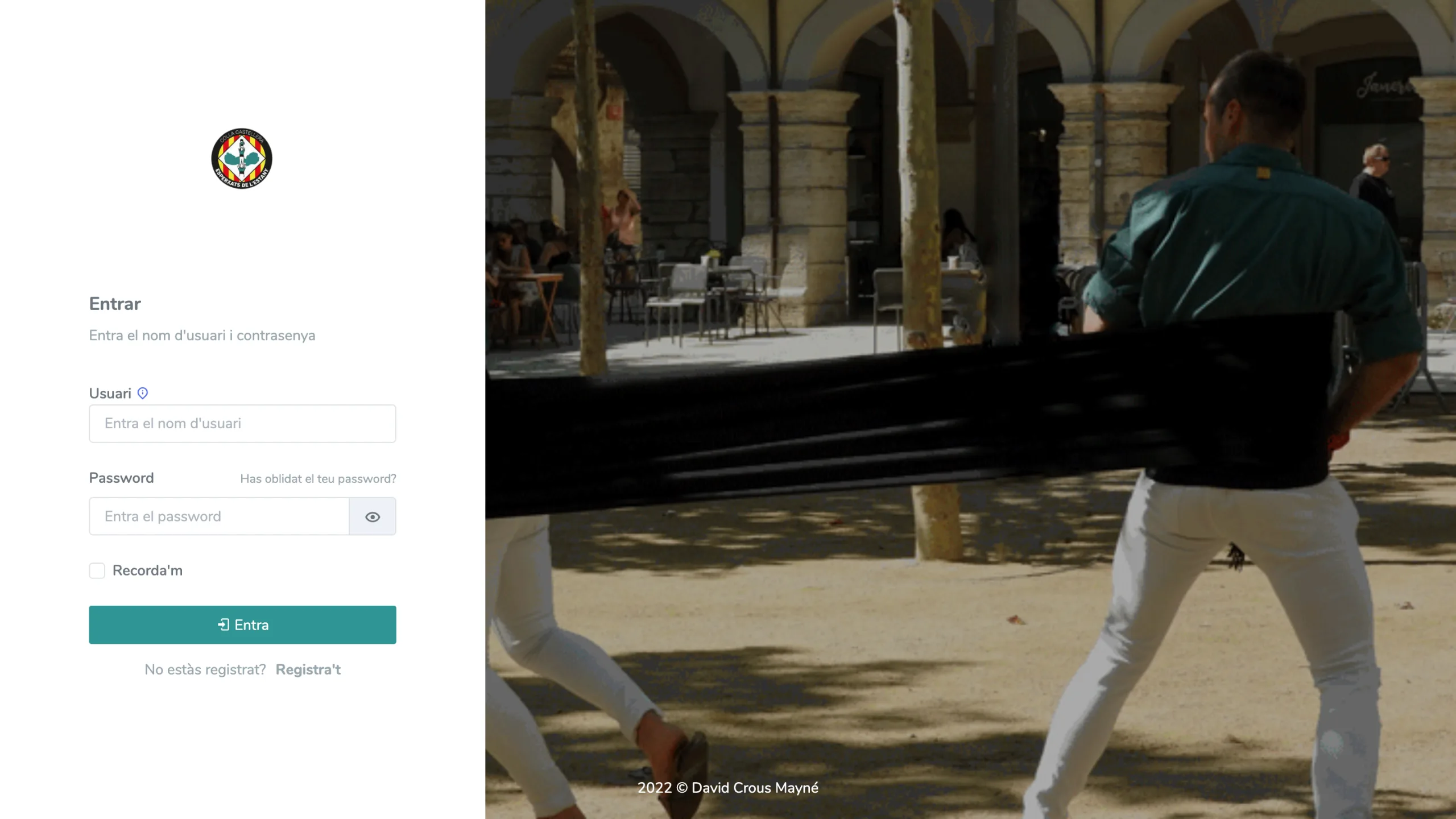 Screenshot of the EnfaixApp website